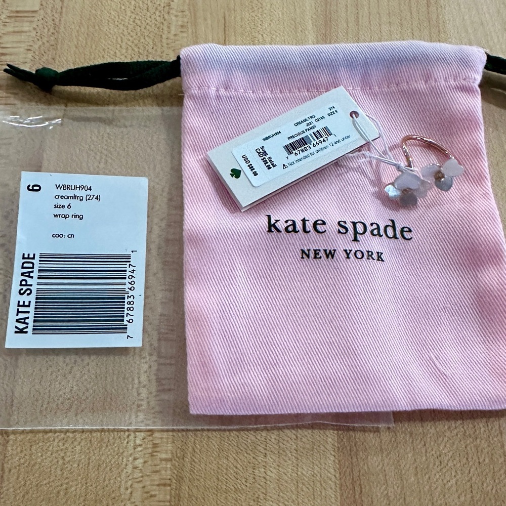 Kate Spade Precious Pansy Wrap Ring